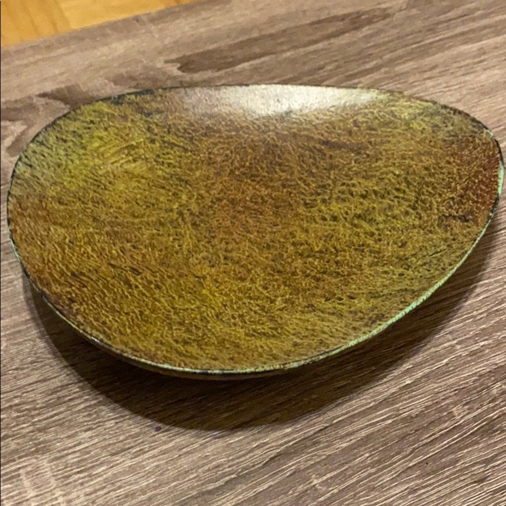 Brown stone serving dish